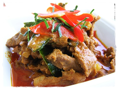 Thaise Beef in Panang curry